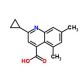 2-cyclopropyl-5,7-dimethylquinoline-4-carboxylic acid - chemical structure image