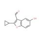 2-Cyclopropyl-5-hydroxy-1-benzofuran-3-carbaldehyde - chemical structure image