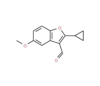 2-Cyclopropyl-5-methoxy-1-benzofuran-3-carbaldehyde - chemical structure image