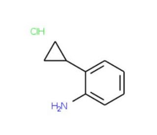 2-Cyclopropyl-phenylamine hydrochloride - chemical structure image