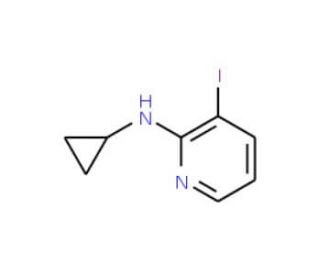 2-Cyclopropylamino-3-iodopyridine (CAS 214074-22-3) - chemical structure image