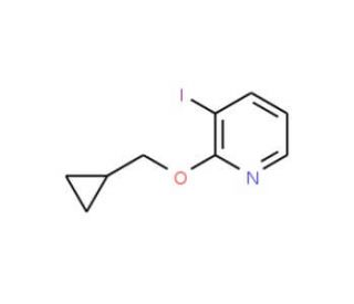 2-Cyclopropylmethoxy-3-iodopyridine (CAS 766557-62-4) - chemical structure image