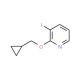 2-Cyclopropylmethoxy-3-iodopyridine (CAS 766557-62-4) - chemical structure image