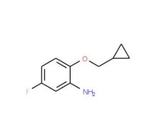 2-Cyclopropylmethoxy-5-fluorophenylamine - chemical structure image