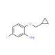 2-Cyclopropylmethoxy-5-fluorophenylamine - chemical structure image