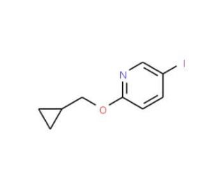 2-Cyclopropylmethoxy-5-iodopyridine (CAS 902837-53-0) - chemical structure image