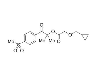 2-(Cyclopropylmethoxy)-acetic Acid 1,1-Dimethyl-2-[4-(methylsulfonyl)phenyl]-2-oxoethyl Ester (CAS 246869-15-8) - chemical st