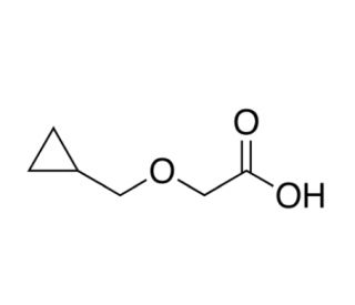 2-(Cyclopropylmethoxy)-acetic Acid (CAS 246869-08-9) - chemical structure image