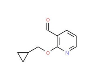 2-(Cyclopropylmethoxy)pyridine-3-carboxaldehyde - chemical structure image