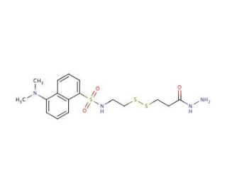 2-(Dansylsulfonamido)ethyl-3-(hydrazinocarboxy)ethyl Disulfide (CAS 887354-22-5) - chemical structure image