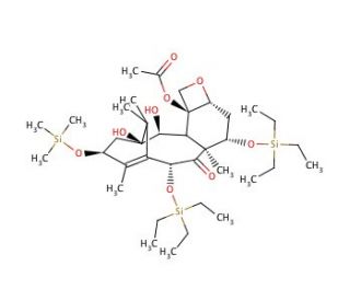 2-Debenzoyl-7,10-bis[O-(triethylsilyl)]-10-deacetyl-13-O-trimethylsilyl Baccatin III (CAS 159383-94-5) - chemical structure i