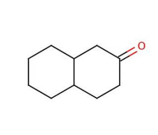 2-Decalone, mixture of cis and trans (CAS 4832-17-1) - chemical structure image