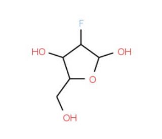 2-Deoxy-2-fluoro-D-arabinofuranose (CAS 125155-51-3) - chemical structure image