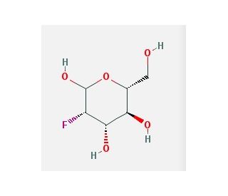 2-Deoxy-2-fluoro-D-mannose (CAS 38440-79-8) - chemical structure image