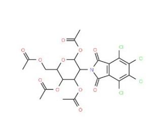 2-Deoxy-2-(tetrachlorophthalimido)-D-glucopyranose 1,3,4,6-tetraacetate (CAS 174356-26-4) - chemical structure image