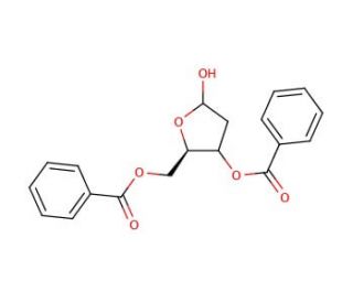 2-Deoxy-3,5-di-O-benzoylribofuranose - chemical structure image
