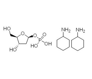 2-Deoxy-α-D-ribose 1-phosphate bis(cyclohexylammonium) salt (CAS 102783-28-8) - chemical structure image