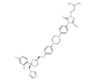 2-Desbutyl-2-isopentyl-5-methyl Itraconazole - chemical structure image
