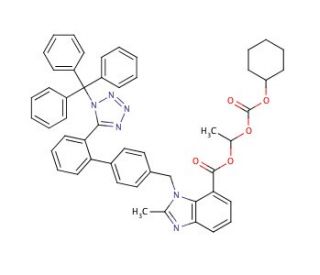 2-Desethoxy-2-methyl N-Trityl Candesartan Cilexetil - chemical structure image