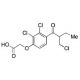 2-Desmethylene-2-chloromethyl ethacrynic acid (CAS 95772-54-6) - chemical structure image