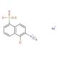 2-Diazo-1-naphthol-5-sulfonic acid sodium salt (CAS 2657-00-3) - chemical structure image