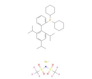 2-Dicyclohexylphosphino-2&prime;,4&prime;,6&prime;-triisopropylbiphenyl gold(I) bis(trifluoromethanesulfonyl)imide (CAS 934506-10-2) - chemical