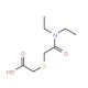 {[2-(diethylamino)-2-oxoethyl]thio}acetic acid - chemical structure image