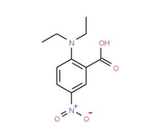 2-(diethylamino)-5-nitrobenzoic acid - chemical structure image