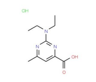 2-Diethylamino-6-methyl-pyrimidine-4-carboxylic acid hydrochloride - chemical structure image