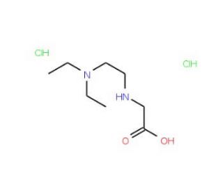 {[2-(diethylamino)ethyl]amino}acetic acid dihydrochloride - chemical structure image