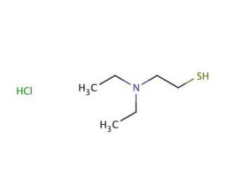 2-Diethylaminoethanethiol hydrochloride (CAS 1942-52-5) - chemical structure image