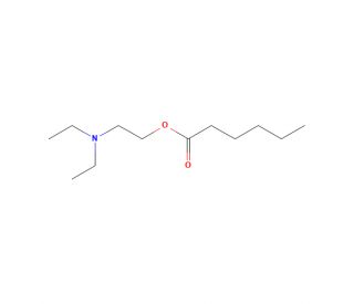 2-Diethylaminoethyl hexanoate (CAS 10369-83-2) - chemical structure image