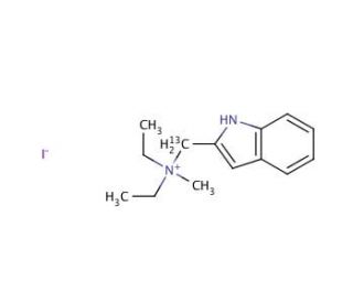 2-[(Diethylamino)methyl-13C]indole Methiodide - chemical structure image