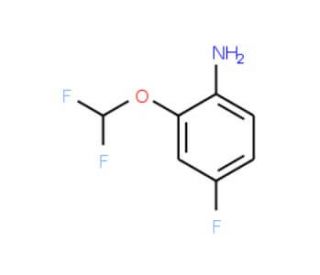 2-Difluoromethoxy-4-fluoro-phenylamine (CAS 832740-98-4) - chemical structure image