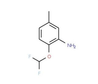 2-(difluoromethoxy)-5-methylaniline (CAS 832739-40-9) - chemical structure image