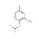 2-(difluoromethoxy)-5-methylaniline (CAS 832739-40-9) - chemical structure image