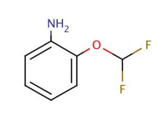 2-(Difluoromethoxy)aniline (CAS 22236-04-0) - chemical structure image
