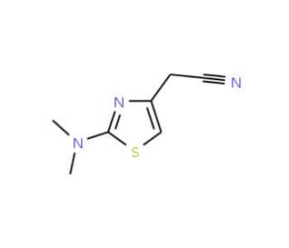 [2-(dimethylamino)-1,3-thiazol-4-yl]acetonitrile - chemical structure image