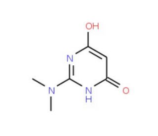 2-(Dimethylamino)-4,6-pyrimidinediol (CAS 5738-14-7) - chemical structure image