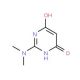 2-(Dimethylamino)-4,6-pyrimidinediol 的分子结构, CAS编号: 5738-14-7 2-(Dimethylamino)-4,6-pyrimidinediol (CAS 5738-14-7) - chemical structure image