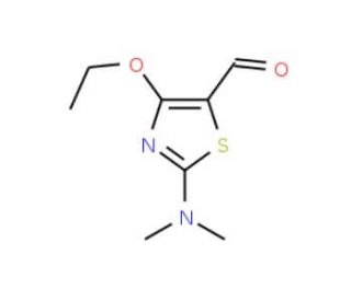 2-Dimethylamino-4-ethoxy-thiazole-5-carbaldehyde - chemical structure image