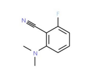 2-Dimethylamino-6-fluorobenzonitrile (CAS 96994-73-9) - chemical structure image