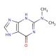 2-Dimethylamino-6-hydroxypurine (CAS 1445-15-4) - chemical structure image