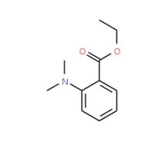 2-Dimethylamino-benzoic acid ethyl ester (CAS 55426-74-9) - chemical structure image