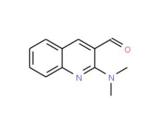 2-Dimethylamino-quinoline-3-carbaldehyde (CAS 728035-61-8) - chemical structure image