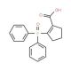2-(Diphenyl-phosphinoyl)-cyclopent-1-enecarboxylic acid - chemical structure image