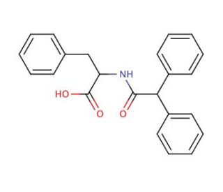 2-Diphenylacetylamino-3-phenyl-propionic acid - chemical structure image
