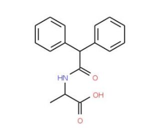 2-Diphenylacetylamino-propionic acid - chemical structure image