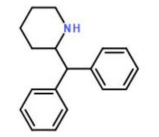 2-Diphenylmethylpiperidine - chemical structure image