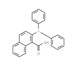 2-Diphenylphosphino-1-naphthoic acid (CAS 178176-80-2) - chemical structure image